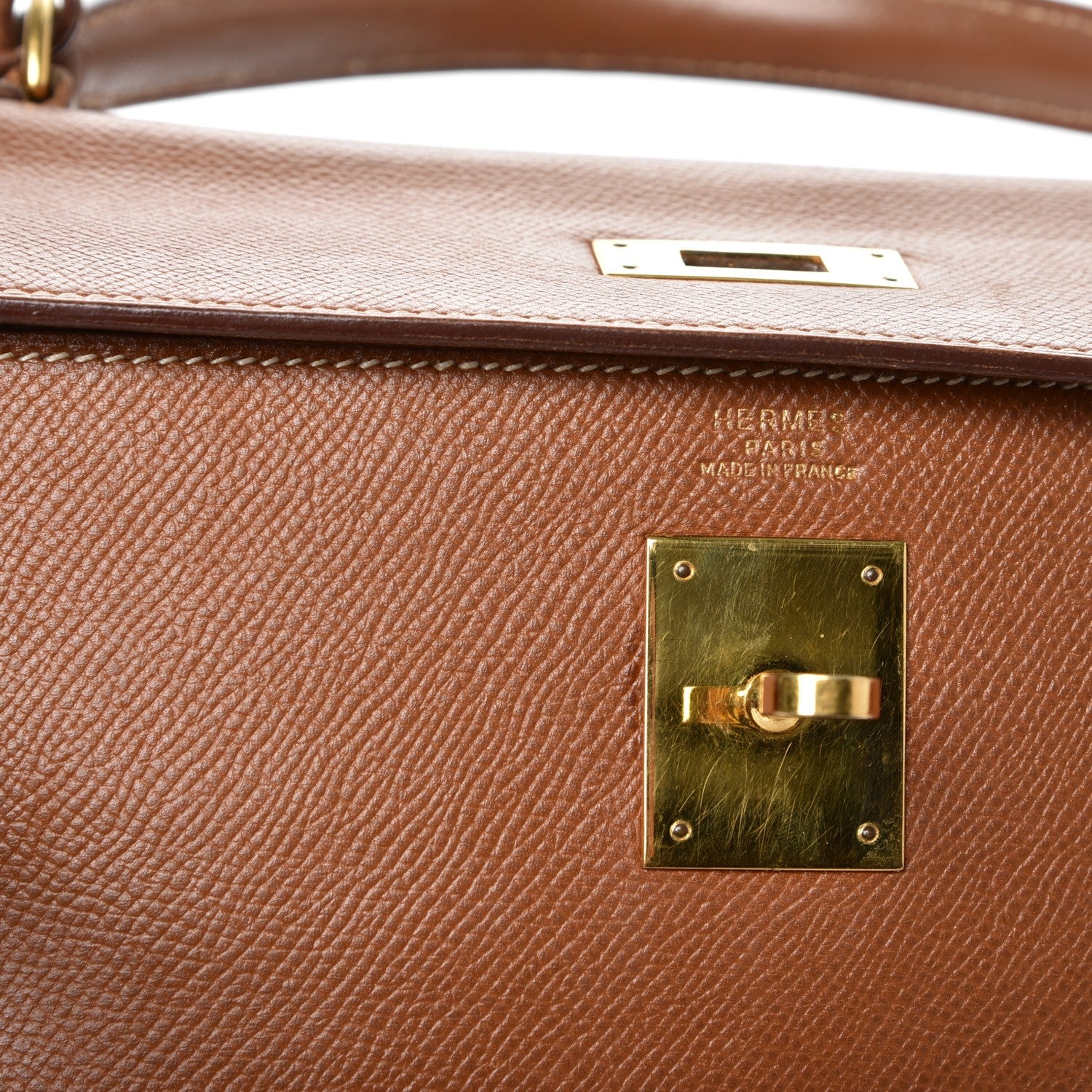 Hermes Courchevel Kelly Retourne 32 Gold 19 of 44