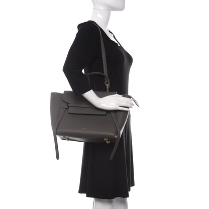 Celine Grained Calfskin Mini Belt Bag Grey 2 of 10