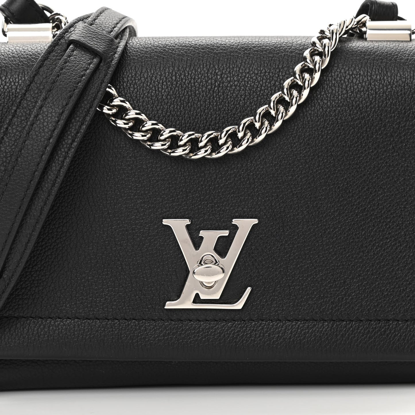 Calfskin Lockme II Chain Bag BB Black