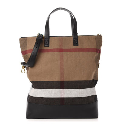 Burberry Canvas Check Armley Folding Messenger Black 1 of 10