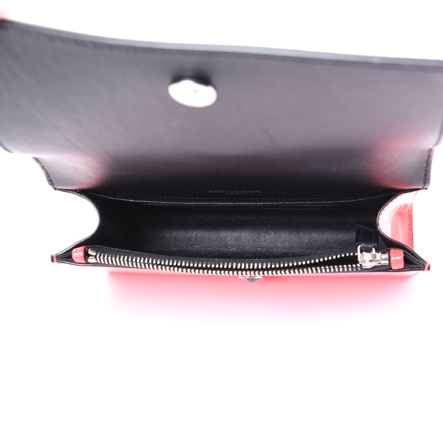 Saint Laurent Grain De Poudre Monogram Kate Belt Bag Neon Pink 4 of 8