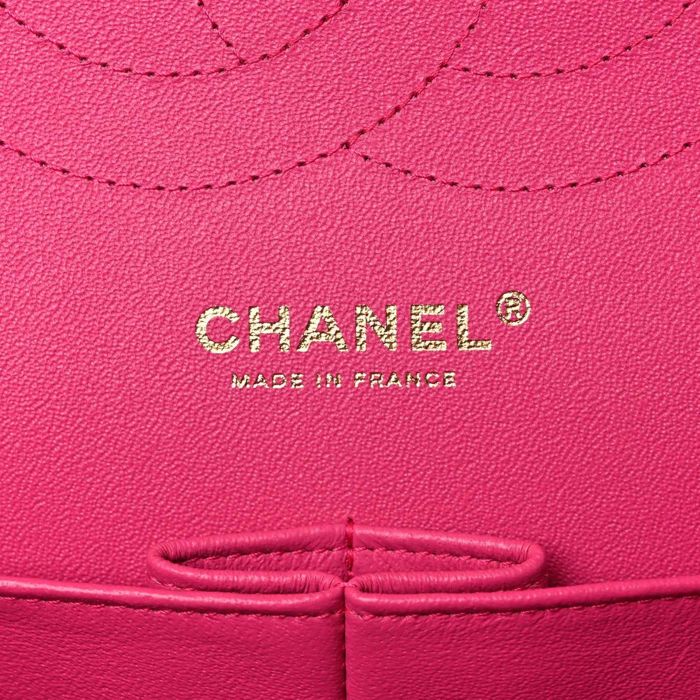 Lambskin Quilted Jumbo Double Flap Fuchsia