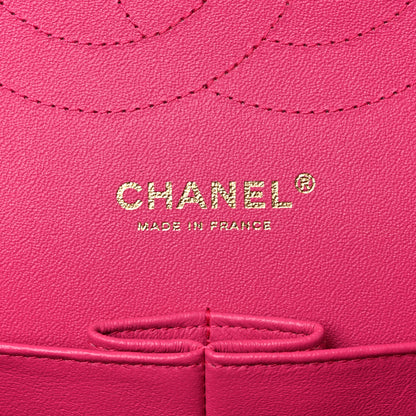 Chanel Lambskin Quilted Jumbo Double Flap Fuchsia 6 of 19