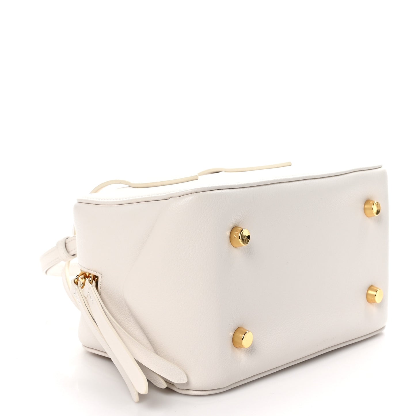 Pebbled Calfskin Small Maeve Bag Cream