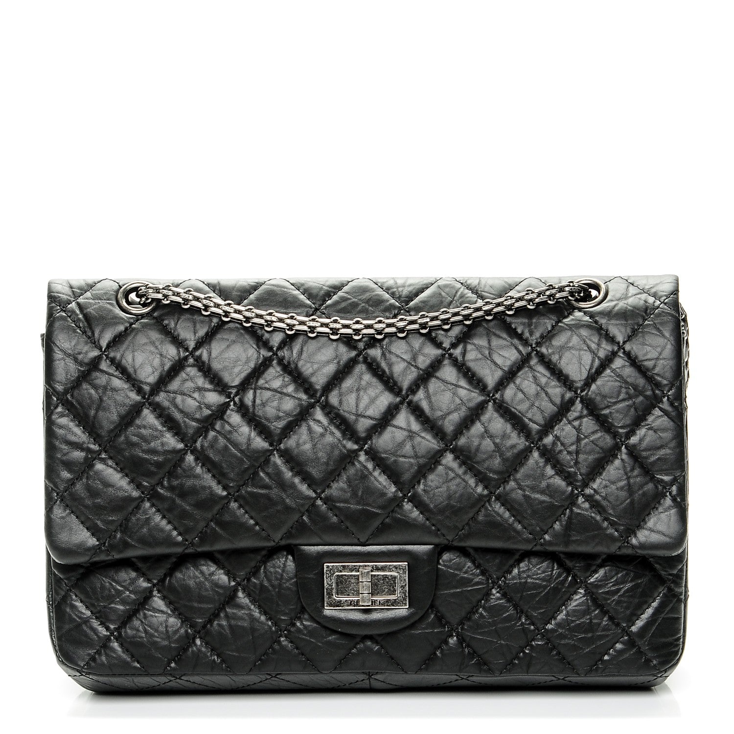 Chanel Aged Calfskin Quilted 2.55 Reissue 227 Flap Black 1 of 7