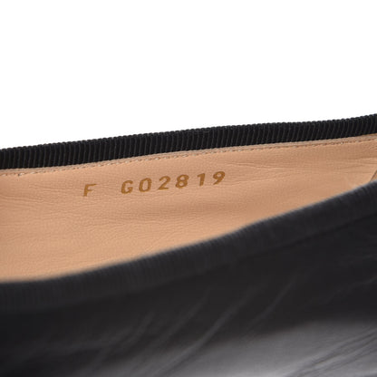 Chanel Lambskin Patent Cap Toe Ballerina Flats 38.5 Black 8 of 8