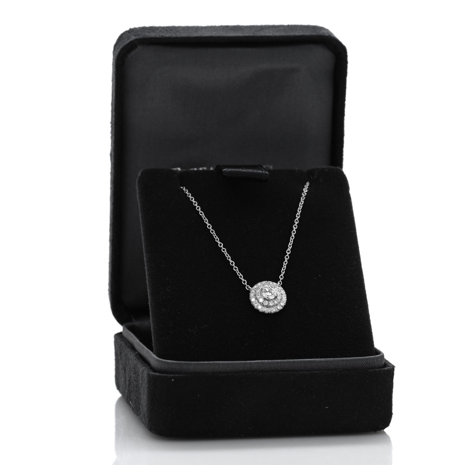 Tiffany Platinum Diamond Soleste Pendant Necklace 5 of 5