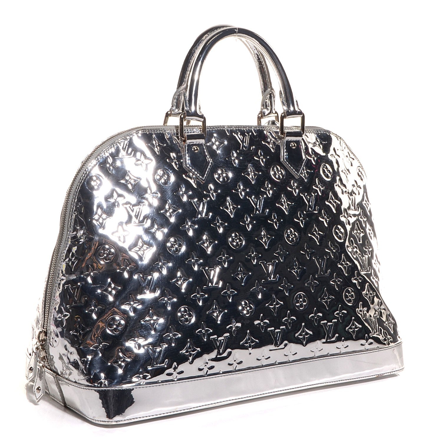 Louis Vuitton Monogram Miroir Alma GM XL Silver 3 of 8