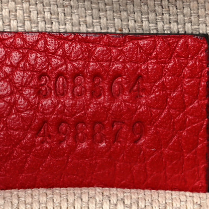 Gucci Pebbled Calfskin Small Soho Disco Bag Tabasco Red 7 of 10