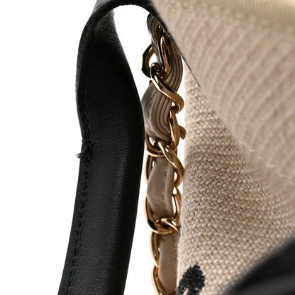 Chanel Mixed Fibers Medium Deauville Tote Beige Black 11 of 15