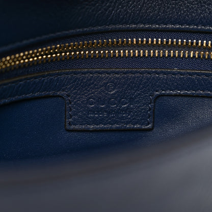 Gucci Roxy Calfskin Blondie Chain Shoulder Flap Bag Blue Agata 6 of 9