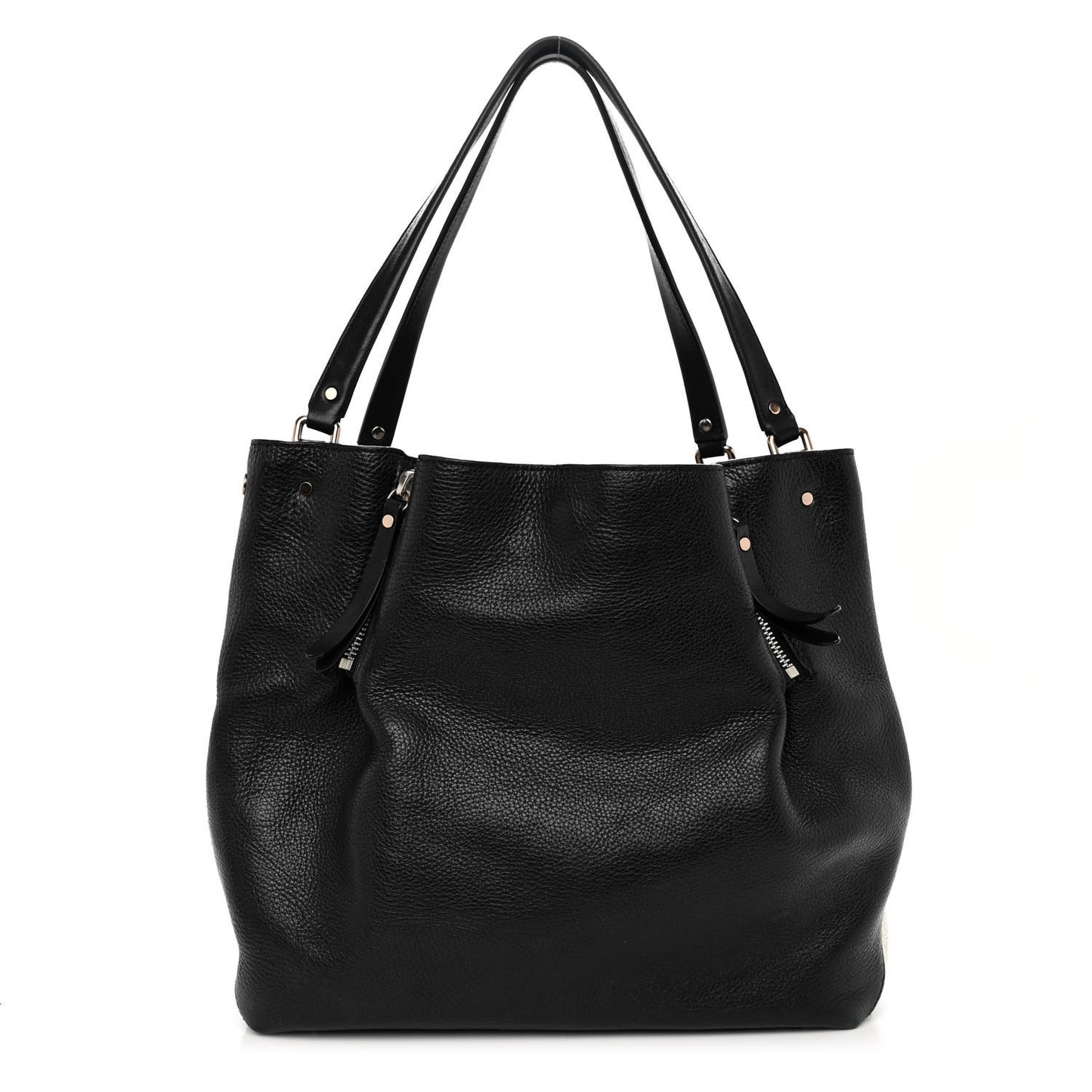 Grainy Calfskin House Check Medium Maidstone Black