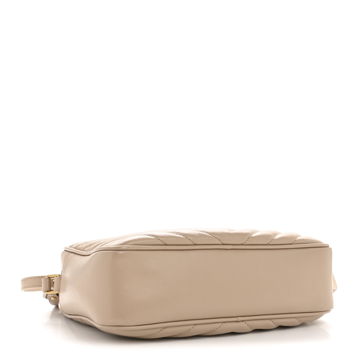 Saint Laurent Calfskin Matelasse Monogram Lou Camera Bag Dark Beige 4 of 12