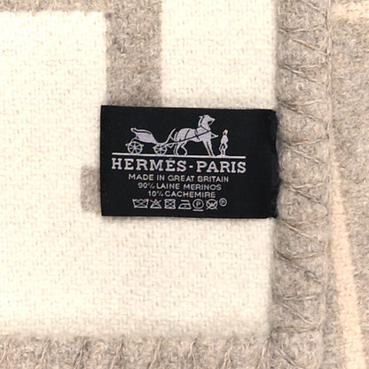 Hermes Wool Cashmere Avalon III Blanket Coco Camomille 5 of 5