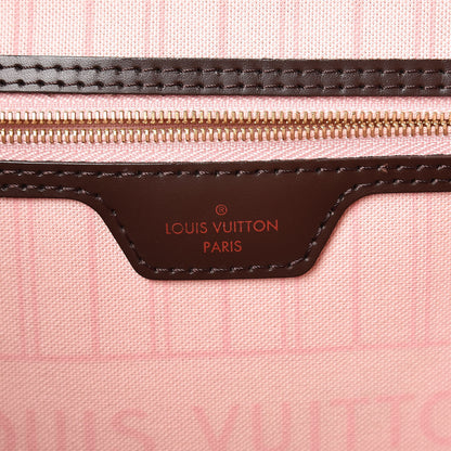 Louis Vuitton Damier Ebene Neo Neverfull MM Rose Ballerine 7 of 11