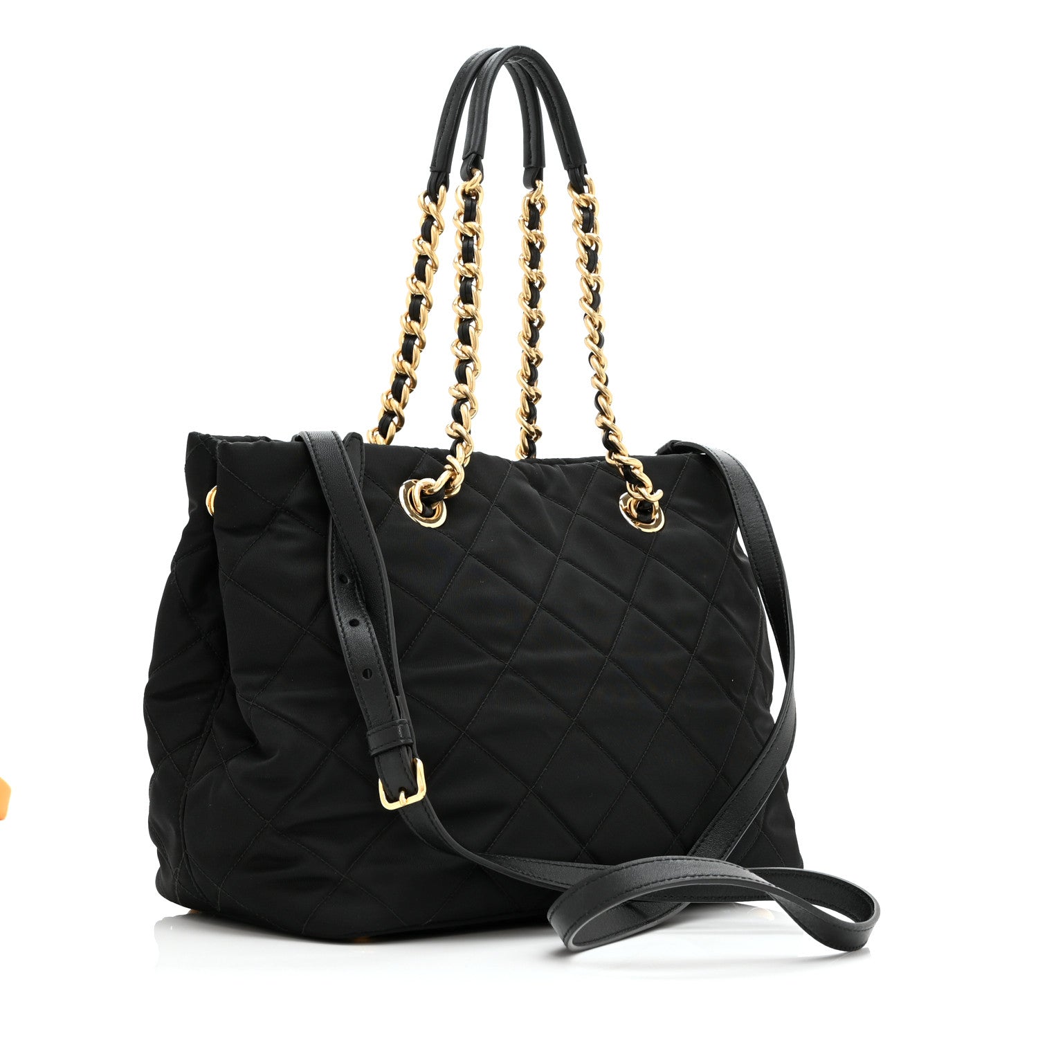 Prada Nylon Tessuto Impuntu Quilted Tote Black 3 of 10