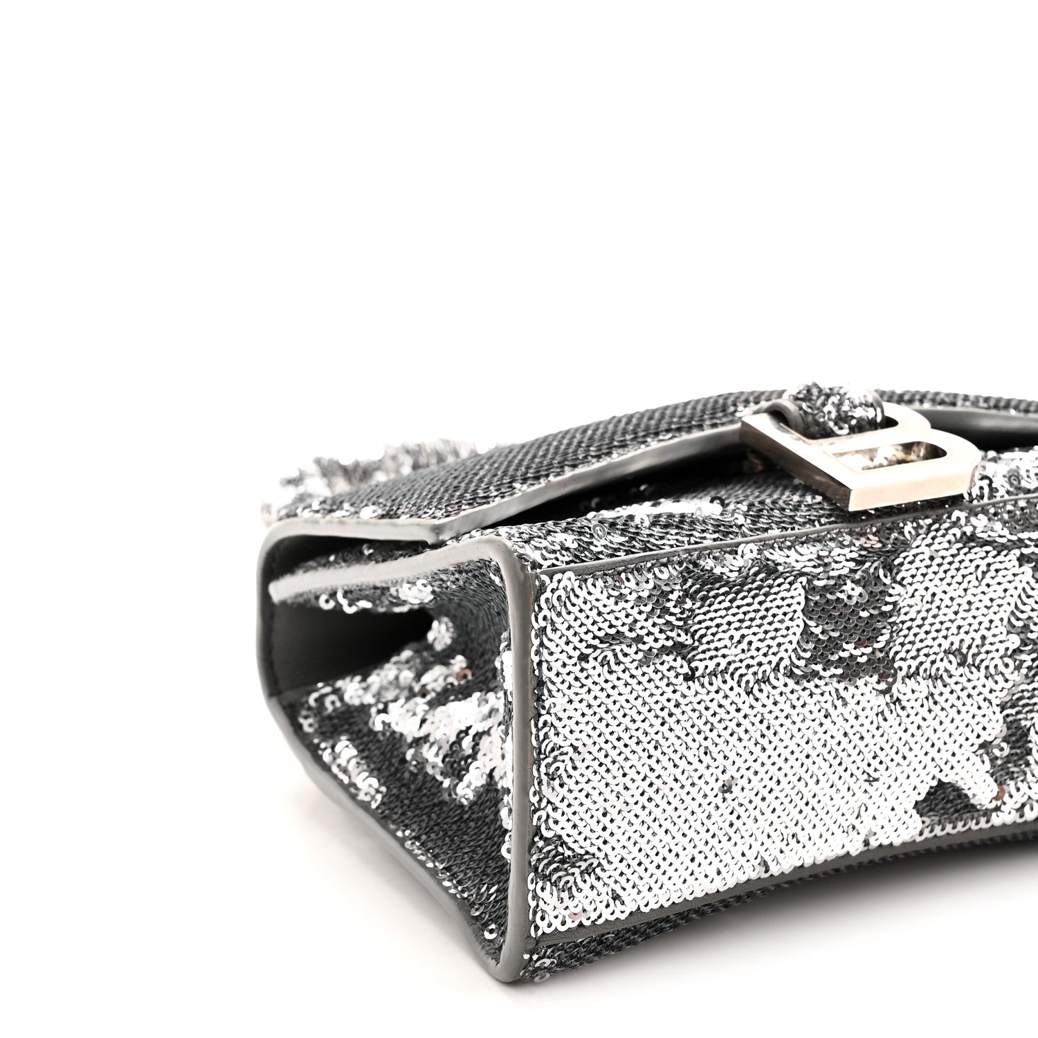 Balenciaga Sequin Hourglass Top Handle Bag XS Silver 10 of 11