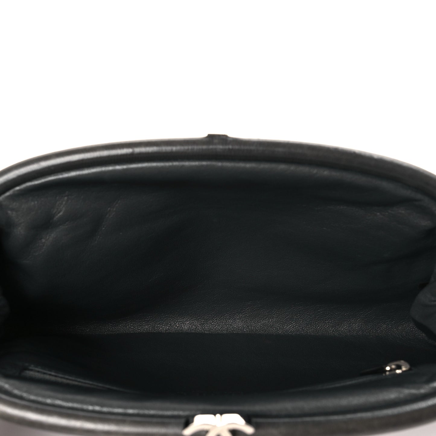 Lambskin Quilted Timeless Clutch Grey