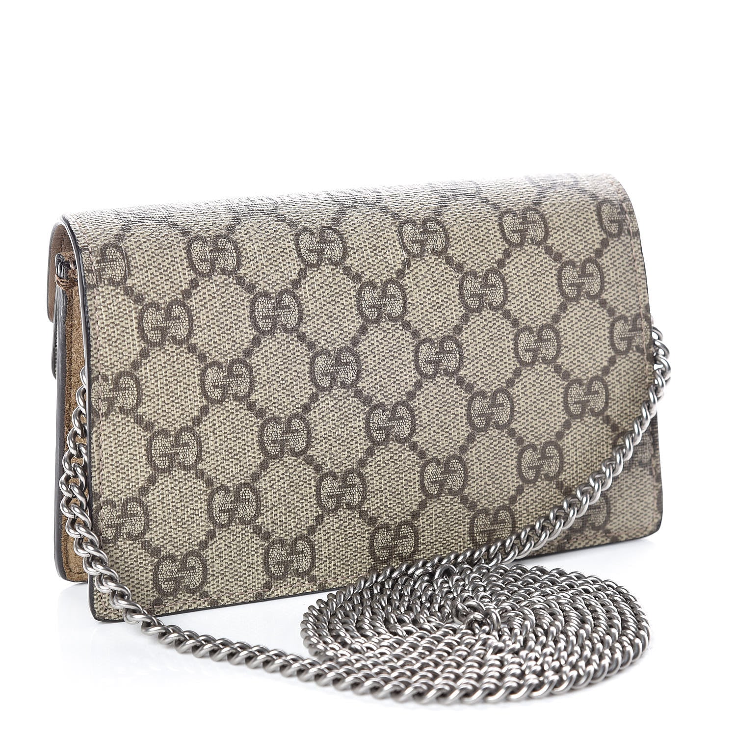 Gucci GG Supreme Monogram Super Mini Dionysus Shoulder Bag Taupe 3 of 10