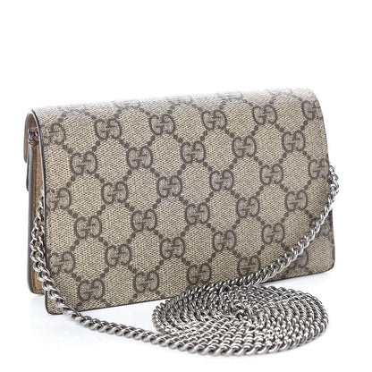 Gucci GG Supreme Monogram Super Mini Dionysus Shoulder Bag Taupe 3 of 10