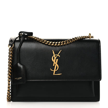 Saint Laurent Calfskin Medium Monogram Sunset Black 1 of 6
