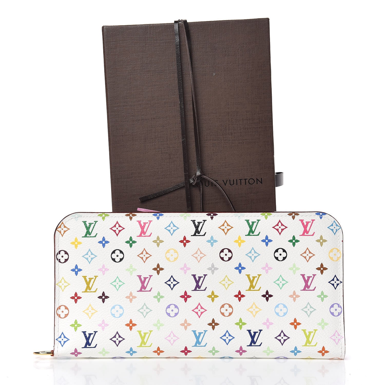 Louis Vuitton Monogram Multicolor Insolite Wallet White Litchi 7 of 7