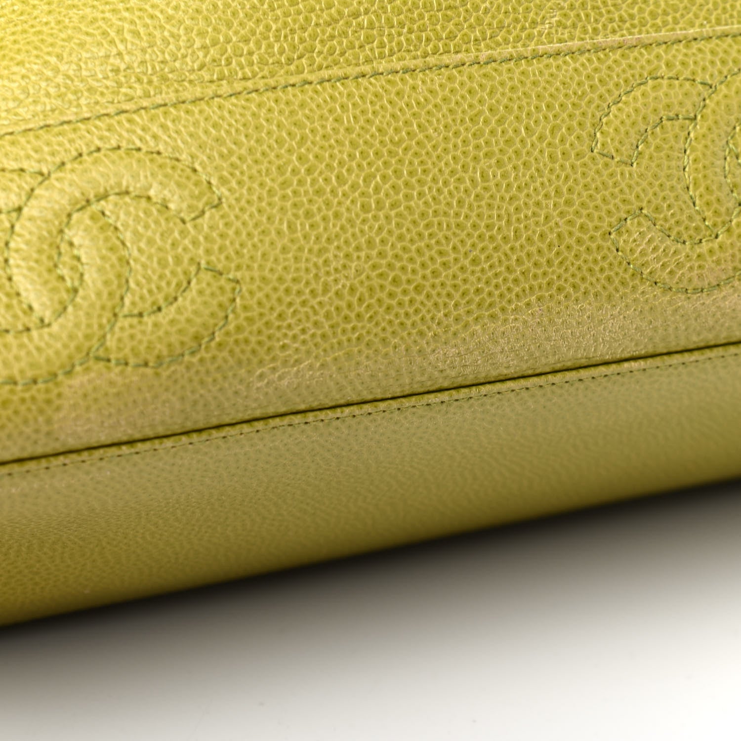 Chanel Caviar CC Shoulder Bag Green 14 of 15