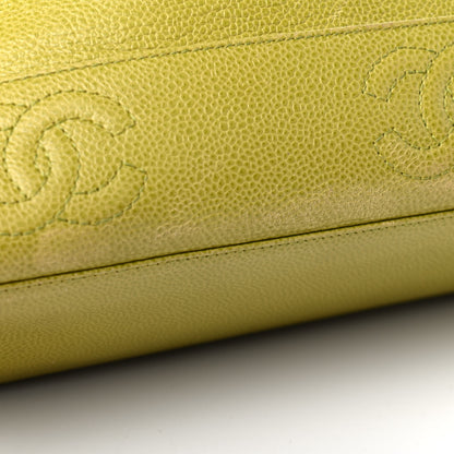 Chanel Caviar CC Shoulder Bag Green 14 of 15
