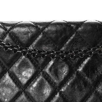 Chanel Metallic Aged Calfskin Quilted 2.55 Reissue 227 Flap So Black 8 of 10