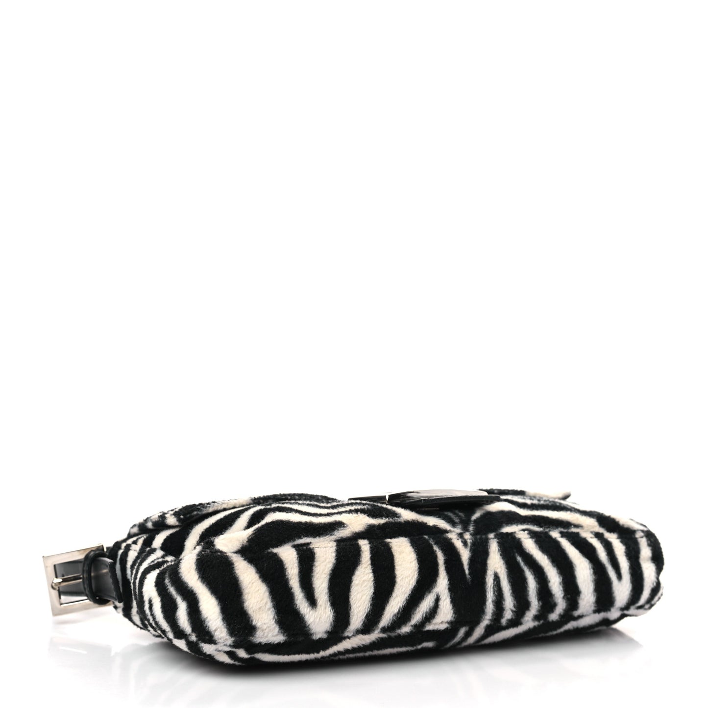 Zebra Print Baguette Black White