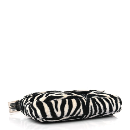 Fendi Zebra Print Baguette Black White 4 of 9