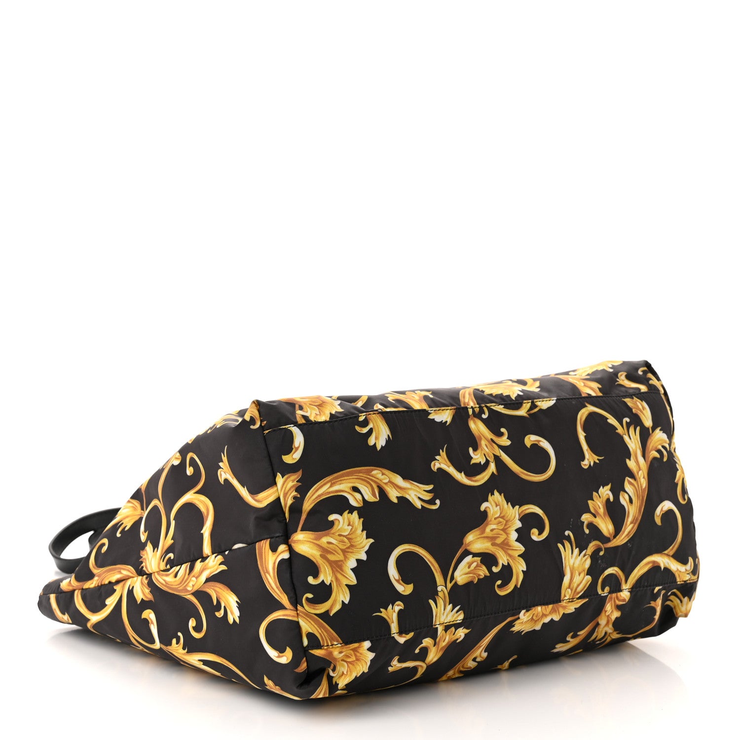 Versace Nylon Baroque Print Tote Black 5 of 13