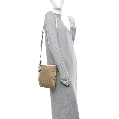 Gucci Monogram Web Jolicoeur Charms Messenger White 2 of 11