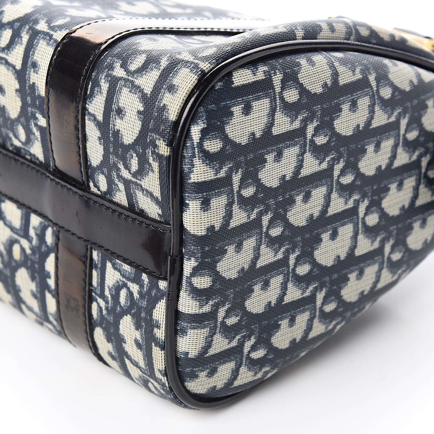 Christian Dior Monogram Boston Navy Blue 10 of 11