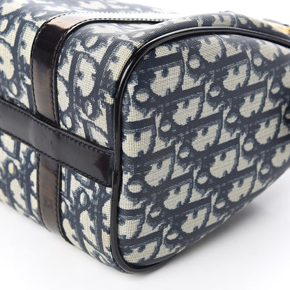 Christian Dior Monogram Boston Navy Blue 10 of 11