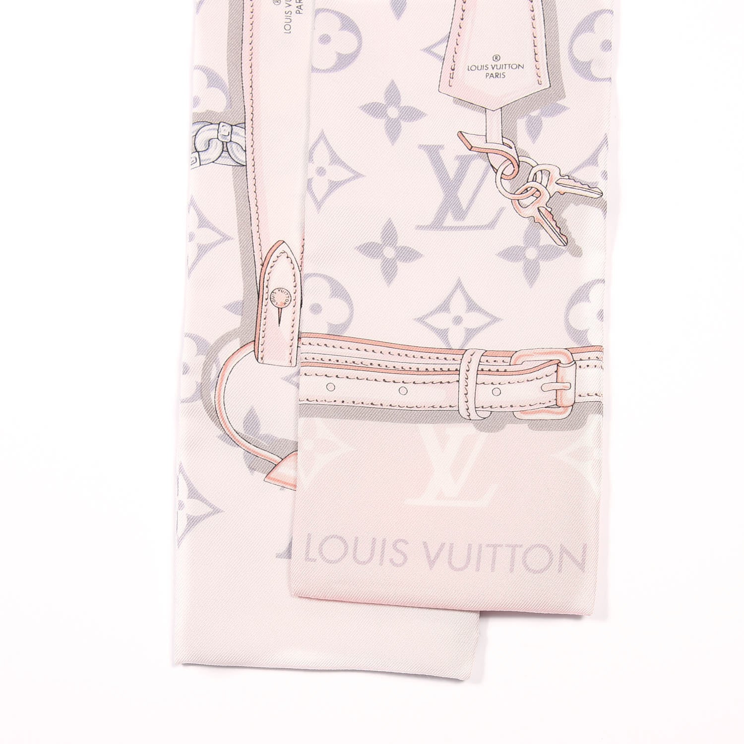 Louis Vuitton Silk Monogram Confidential Bandeau Light Pink 4 of 4