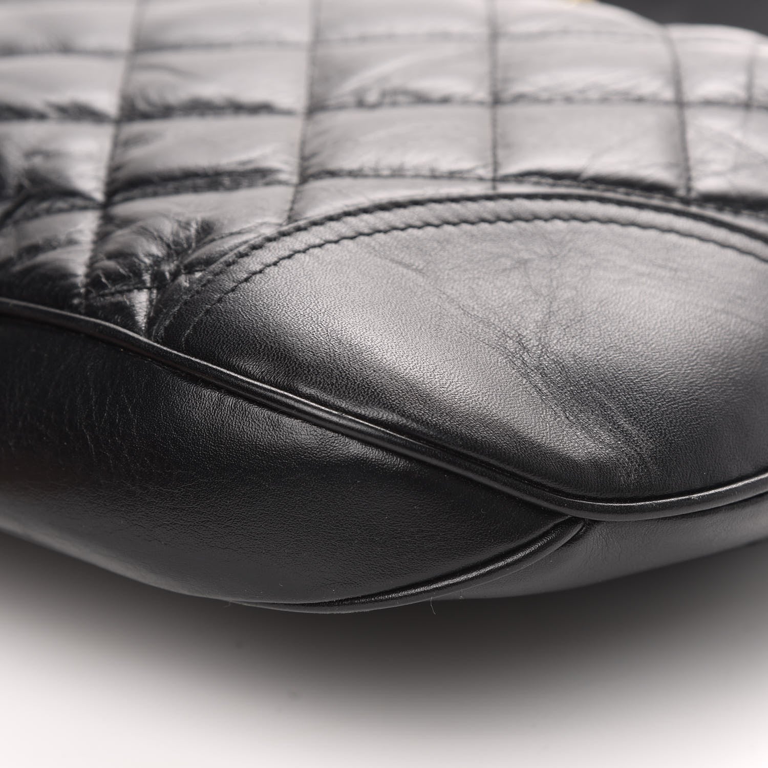 Burberry Calfskin Quilted Brook Hobo Black 10 of 11