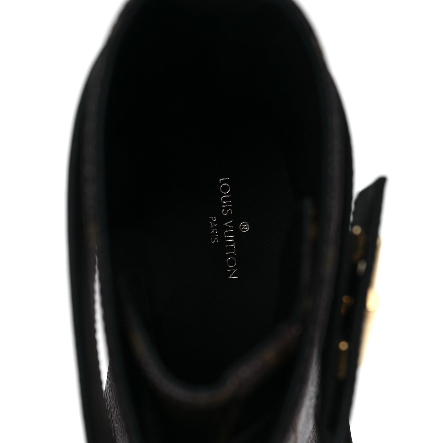 Calfskin Monogram Wonderland Flat Ranger Boots 39.5 Black