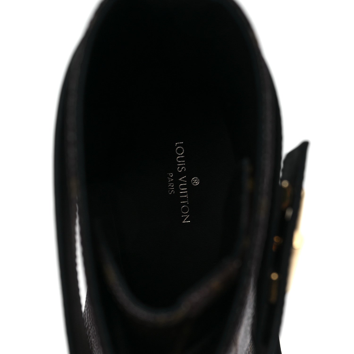 Louis Vuitton Calfskin Monogram Wonderland Flat Ranger Boots 39.5 Black 8 of 8