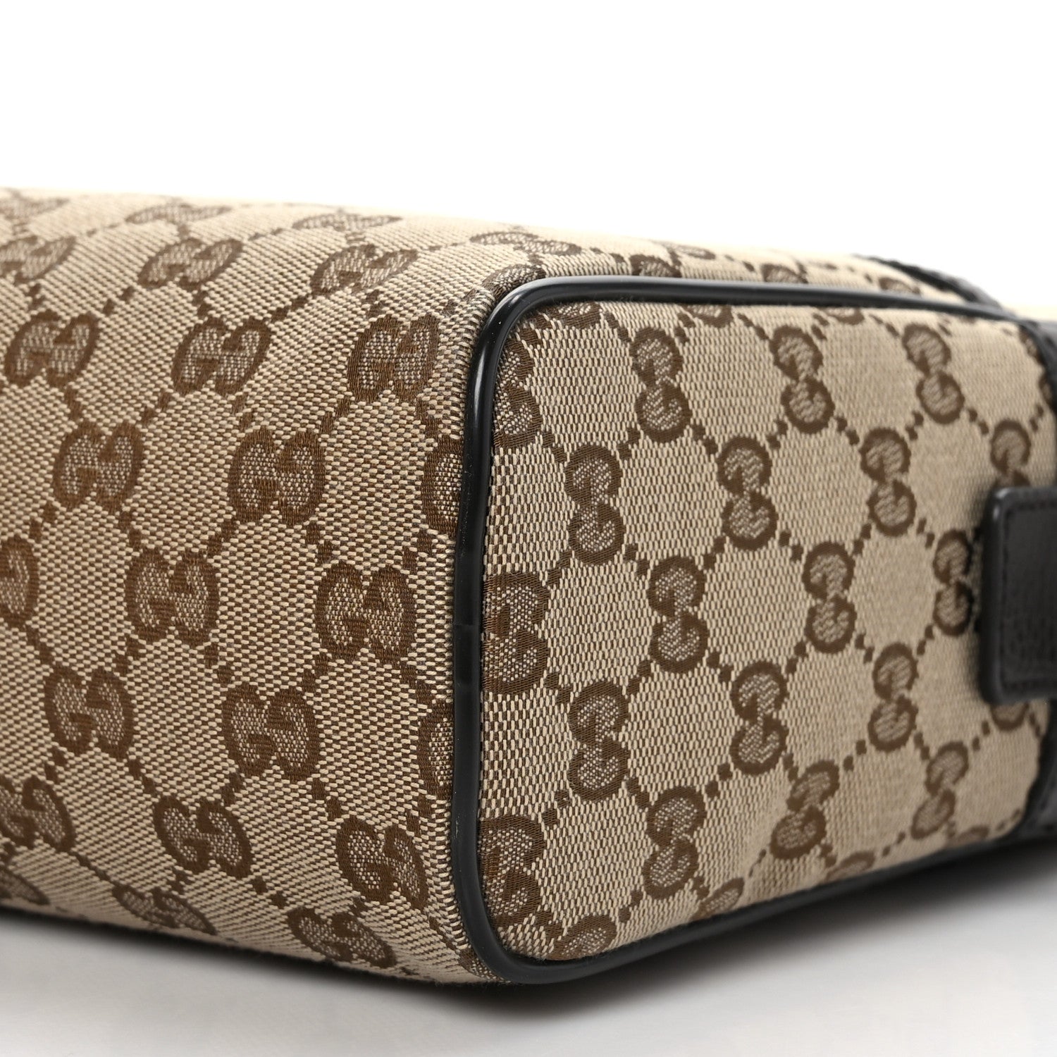 Gucci Monogram Dollar Calfskin Large Camera Case Beige Ebony Testa di Moro Marrone Scuro 9 of 9