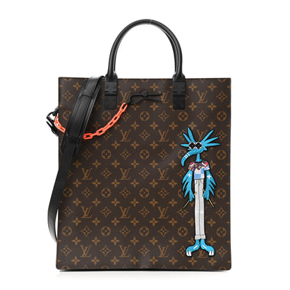 Louis Vuitton Monogram Embroidered Cartoon LV Friends Sac Plat 1 of 9