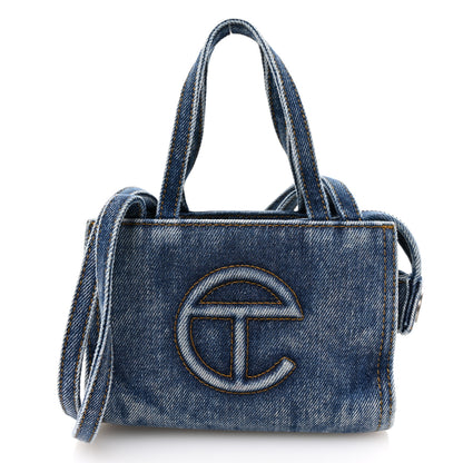 Telfar Denim Small Shopping Bag Blue 1 of 10
