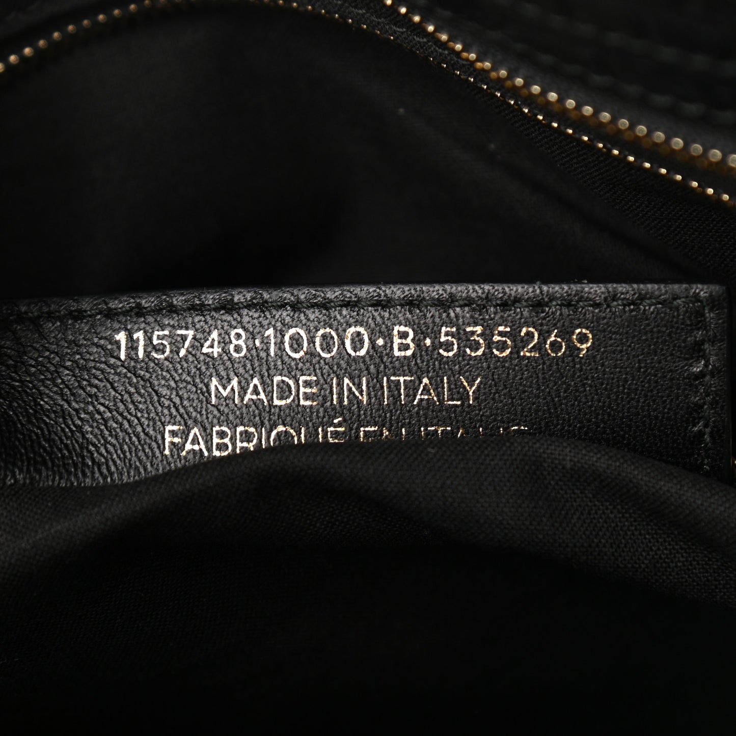 Calfskin Crocodile Embossed Classic Hardware City Black
