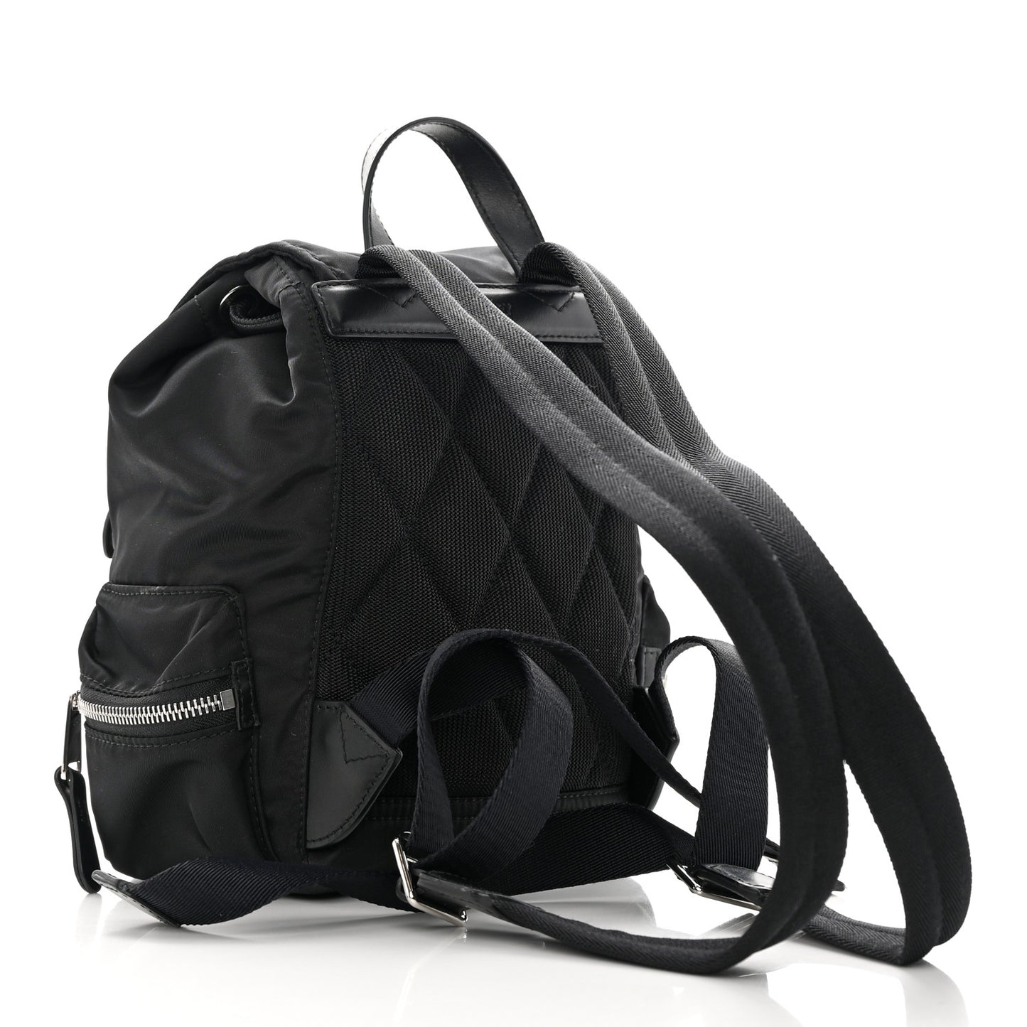 Nylon Logo Print Small Rucksack Backpack