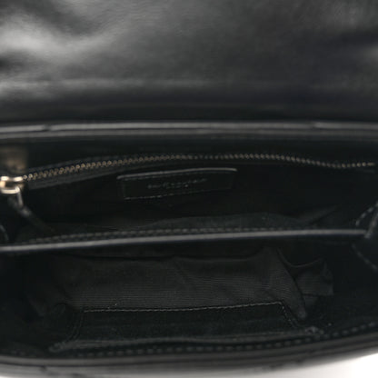 Saint Laurent Calfskin Y Quilted Monogram Toy Loulou Crossbody Bag Black 6 of 10