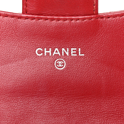 Chanel Lambskin Quilted Coin Purse Red 11 of 19