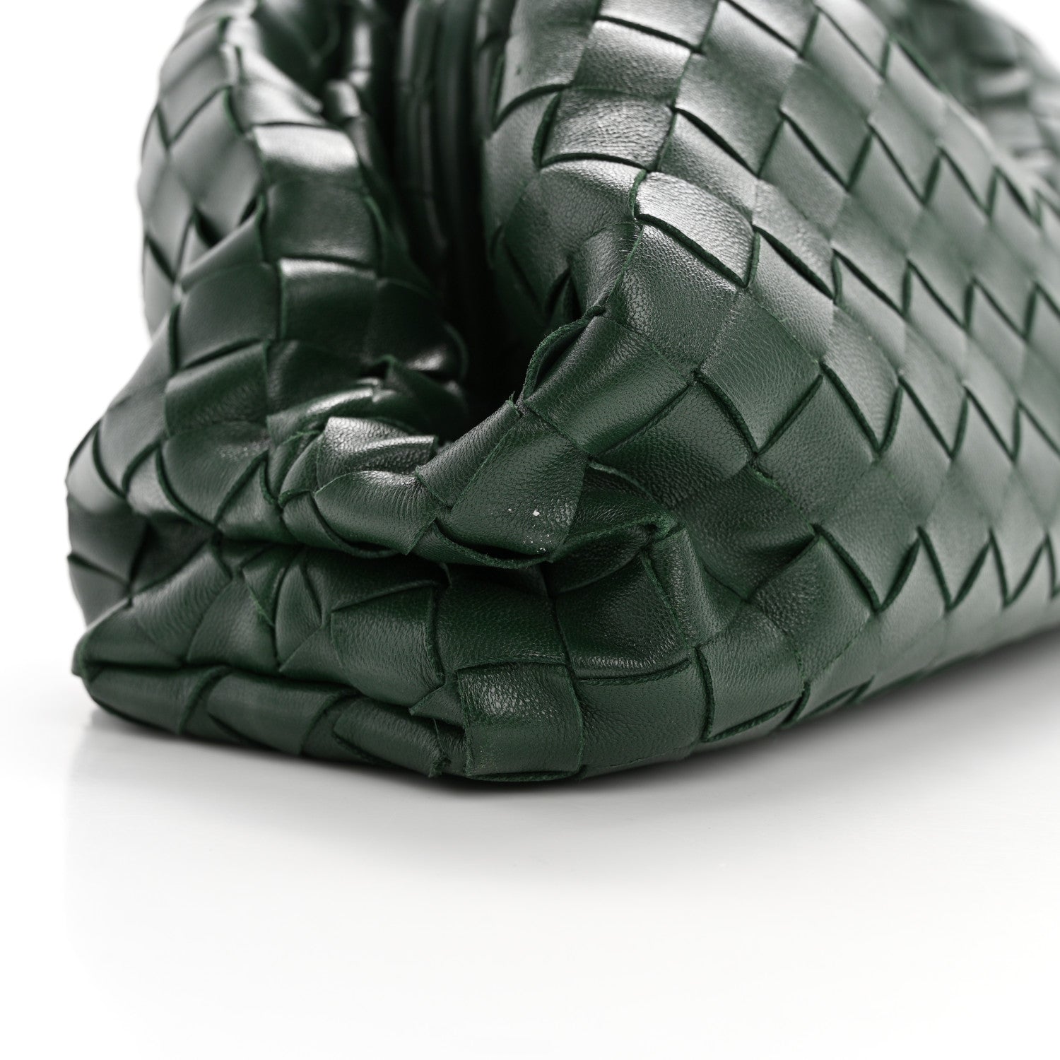 Bottega Veneta Nappa Maxi Intrecciato The Pouch Oversized Clutch Raintree 8 of 9