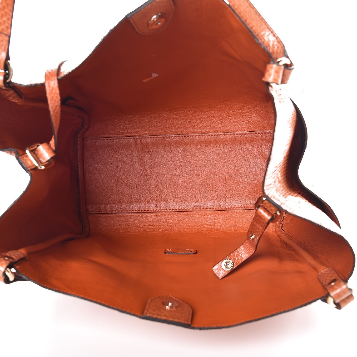 Burberry Watersnake Small Canterbury Tote Bright Tortoise 6 of 12