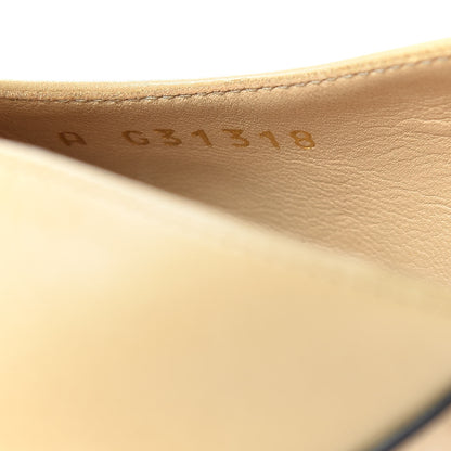 Chanel Goatskin Grosgrain Cap Toe CC Slingback Pumps 40 Beige Black 10 of 13