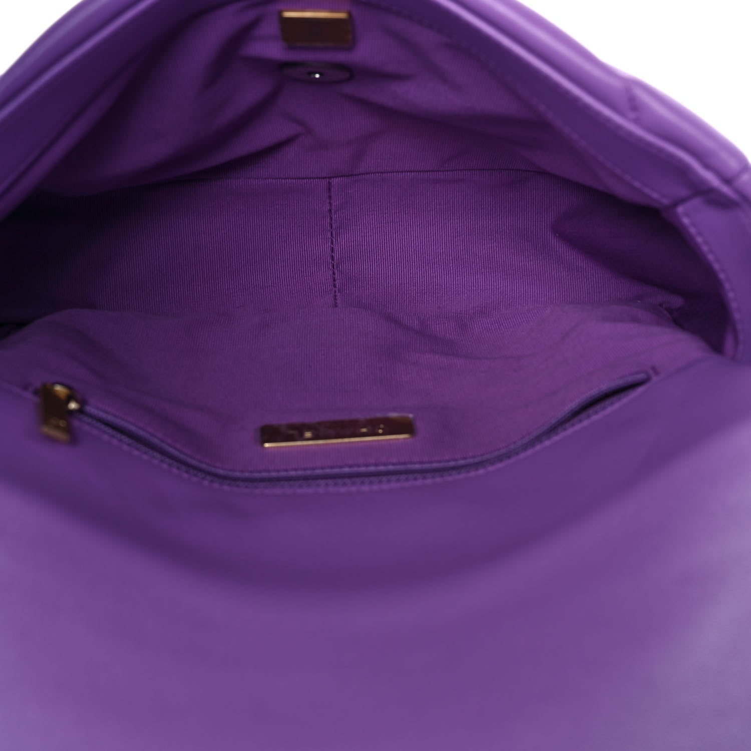 Chanel Lambskin Quilted Medium Chanel 19 Flap Light Purple 5 of 10